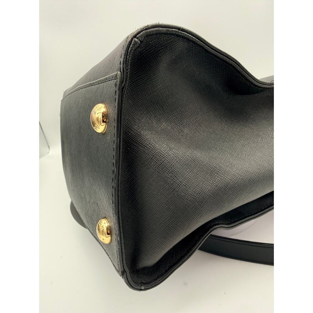 Michael Kors Hamilton Large N/S Tote – Black Saffiano Leather & Gold Hardware - Picture 4 of 16